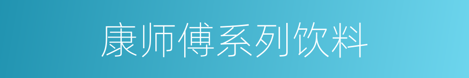 康师傅系列饮料的同义词