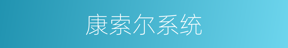 康索尔系统的同义词