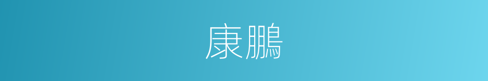 康鵬的同義詞