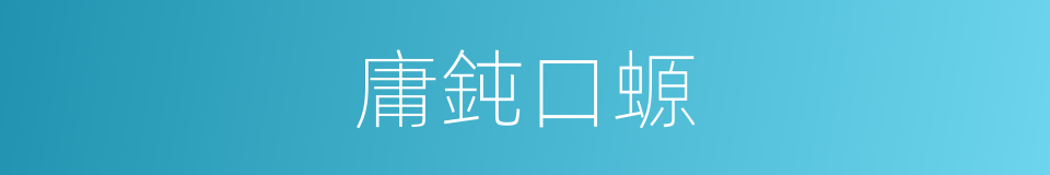 庸鈍口螈的同義詞