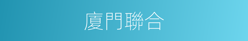 廈門聯合的同義詞