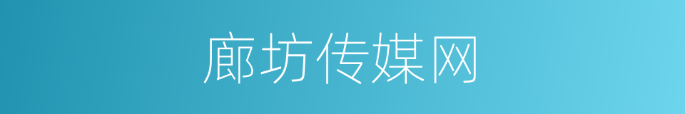 廊坊传媒网的同义词