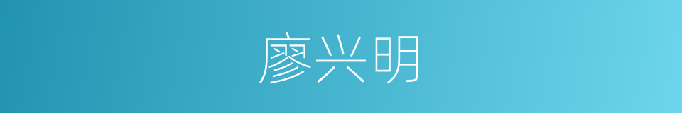 廖兴明的同义词