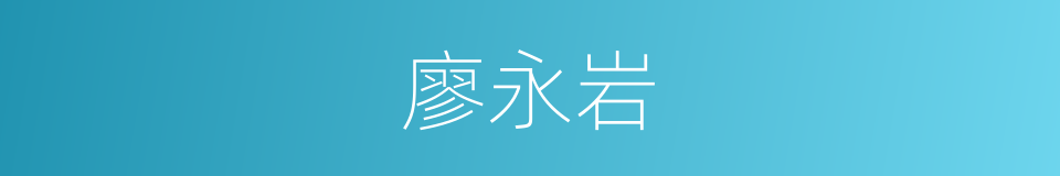 廖永岩的同义词