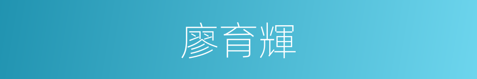 廖育輝的同義詞