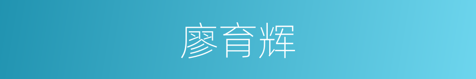 廖育辉的同义词