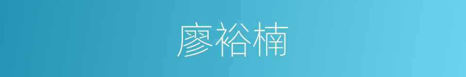 廖裕楠的同义词