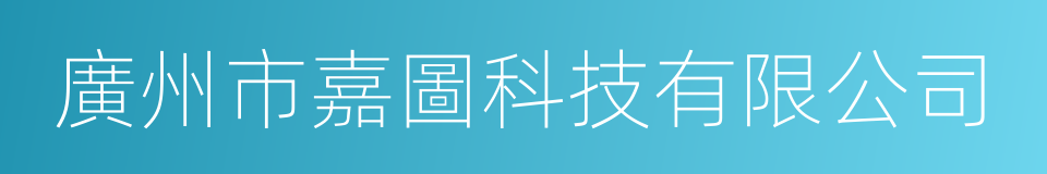 廣州市嘉圖科技有限公司的同義詞