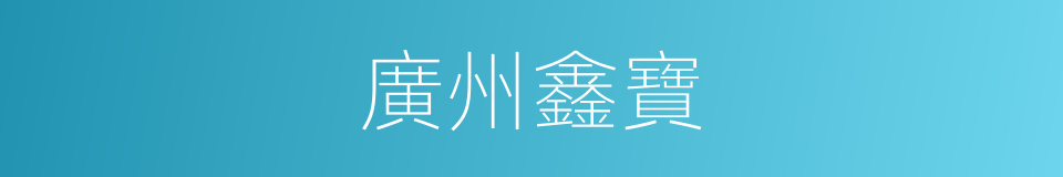 廣州鑫寶的同義詞