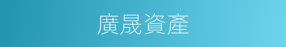 廣晟資產的同義詞