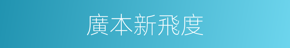 廣本新飛度的同義詞