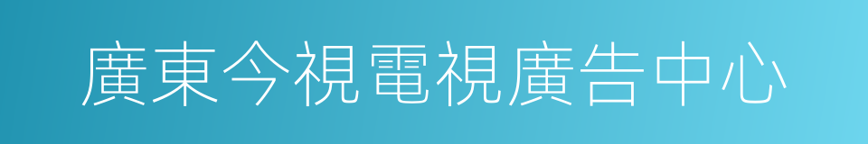 廣東今視電視廣告中心的同義詞