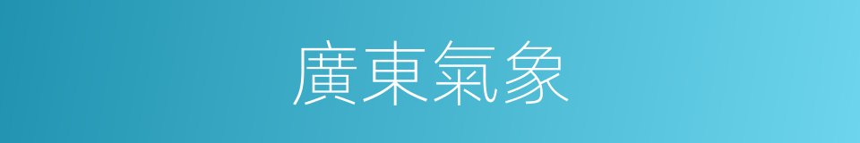 廣東氣象的同義詞