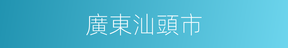 廣東汕頭市的同義詞