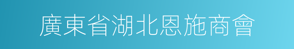 廣東省湖北恩施商會的同義詞