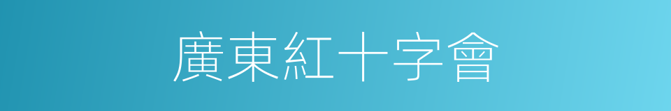 廣東紅十字會的同義詞