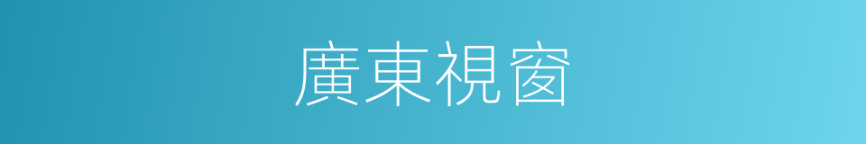 廣東視窗的同義詞