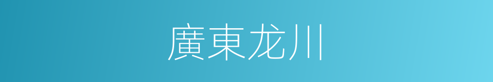 廣東龙川的同義詞
