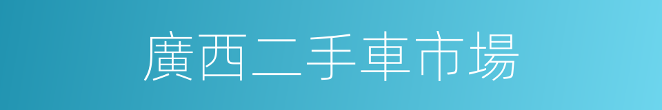 廣西二手車市場的同義詞