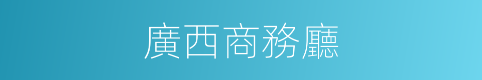 廣西商務廳的同義詞