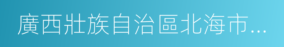 廣西壯族自治區北海市合浦縣的同義詞