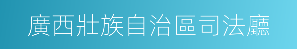 廣西壯族自治區司法廳的同義詞