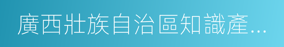 廣西壯族自治區知識產權局的同義詞