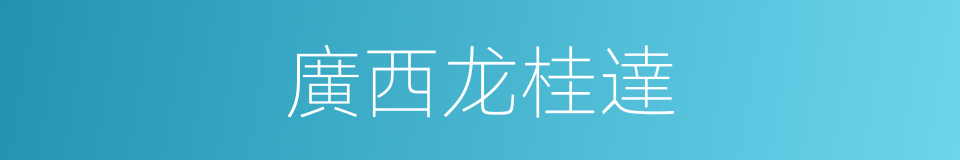 廣西龙桂達的同義詞
