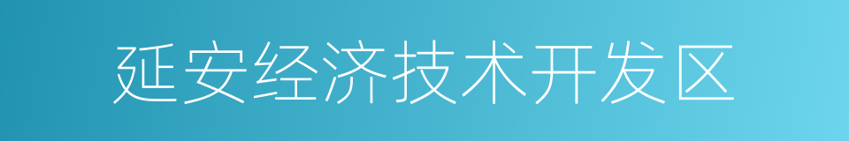 延安经济技术开发区的同义词