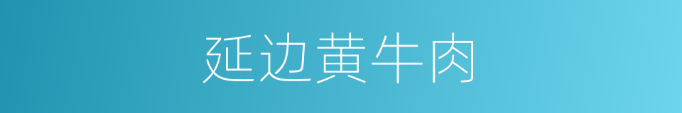 延边黄牛肉的同义词