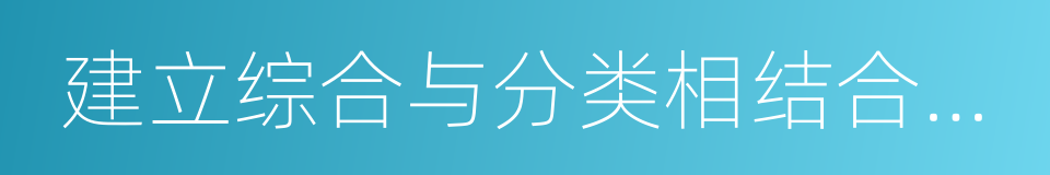 建立综合与分类相结合的个人所得税制的同义词