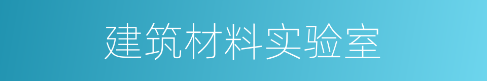 建筑材料实验室的同义词