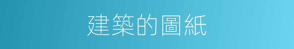 建築的圖紙的同義詞
