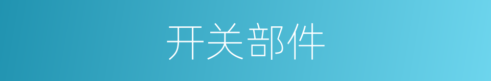 开关部件的同义词