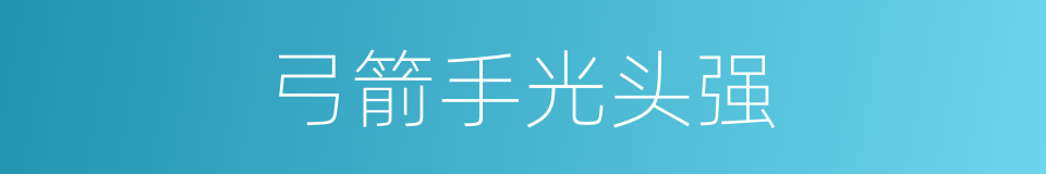 弓箭手光头强的同义词