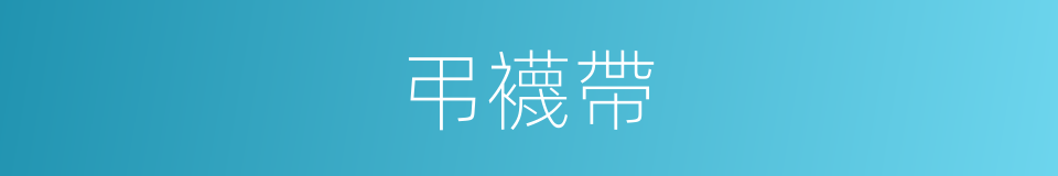 弔襪帶的同義詞