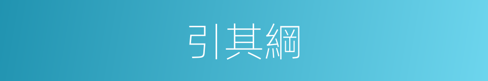 引其綱的同義詞