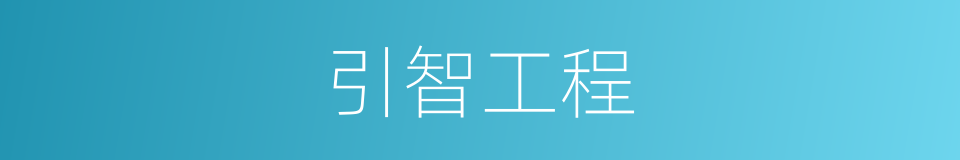 引智工程的同义词