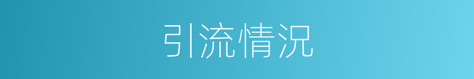 引流情況的同義詞