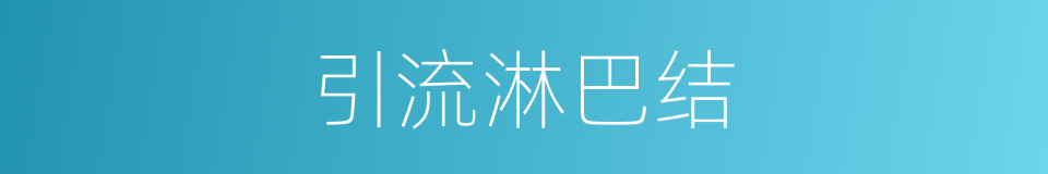 引流淋巴结的同义词