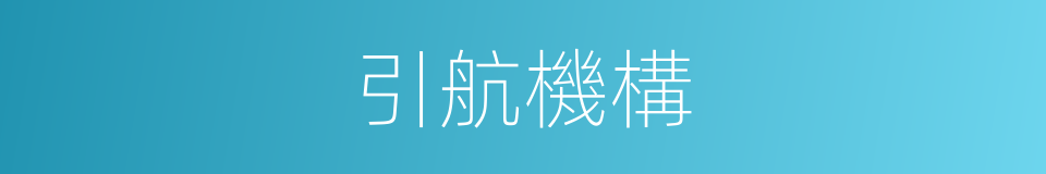 引航機構的同義詞