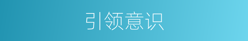 引领意识的同义词