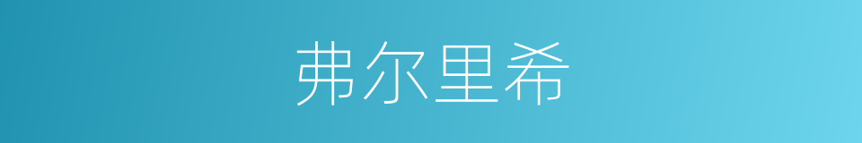 弗尔里希的同义词