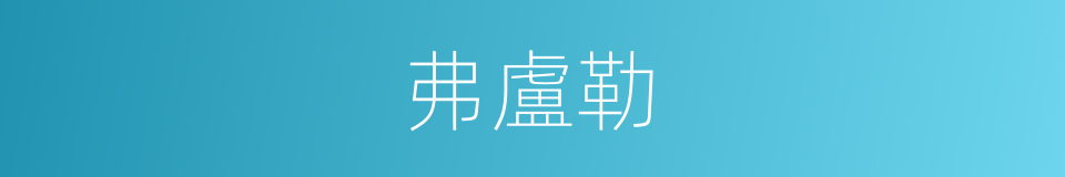 弗盧勒的同義詞