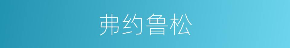 弗约鲁松的同义词