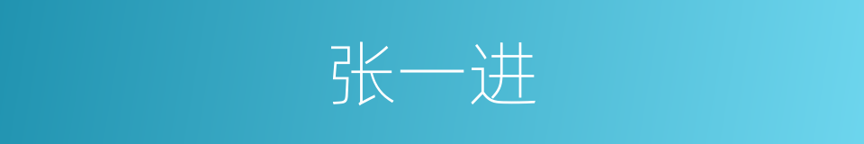 张一进的同义词