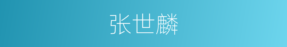 张世麟的同义词