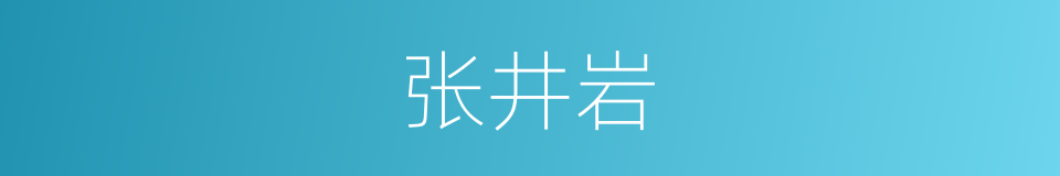 张井岩的同义词