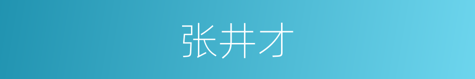 张井才的同义词