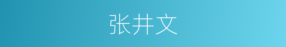 张井文的同义词